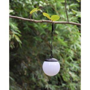 PLASTIKINĖ SAULĖS ENERGIJA ĮKRAUNAMA KABINAMA LEMPA-RUTULYS SU SPAUSTUKU 10X30CM 1057170 - Image 6