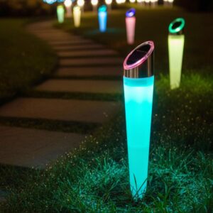 SAULĖS ENERGIJA ĮKRAUNAMAS ŠVIESTUVAS TAKELIUI 4LED 2 SPALVOS 32,5CM 1065090 - Image 5