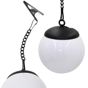 PLASTIKINĖ SAULĖS ENERGIJA ĮKRAUNAMA KABINAMA LEMPA RUTULYS SU SPAUSTUKU 10X30CM RINKINYS 2VNT. 1077529 - Image 9