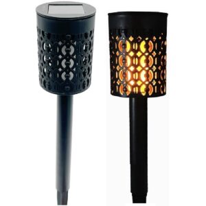 SAULĖS ENERGIJOS LED ŽIBINTAS SU UGNIES EFEKTU 5.5X36CM 6 LED 1053240