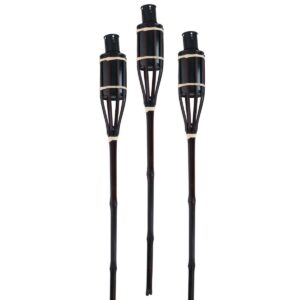 BAMBUSINIS FAKELAS 60 CM 3VNT JUODAS 556147 - Image 3