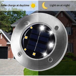 SAULĖS ENERGIJOS LED ŠVIESTUVAS 8 SMD LED, ĮKRAMDOMAS Į GRUNTĄ, RINKINYS 4 VNT. 1039923 - Image 10