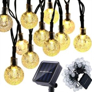 SAULĖS ENERGIJA ĮKRAUNAMA SODOS GIRLIANDA, SAULĖS ŠVIESOS GRANDINĖ 4,9M 40LED ŠILTA BALTA 1046808