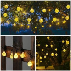 SAULĖS ENERGIJA ĮKRAUNAMA SODOS GIRLIANDA, SAULĖS ŠVIESOS GRANDINĖ 4,9M 40LED ŠILTA BALTA 1046808 - Image 10