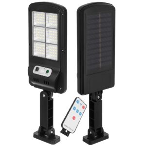 SAULĖS ENERGIJOS GATVĖS ŠVIESTUVAS 120LED + NUOTOLINIO VALDYMO PULTAS JUDESIO IR PRIEBANDOS JUTIKLIS 1046785
