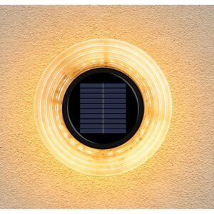 SAULĖS ENERGIJOS DISKINIS ŠVIESTUVAS 28 LED, SKIRTAS SMEIGTI Į GRUNTĄ ARBA TVIRTINTI PRIE SIENOS 1057187 - Image 3
