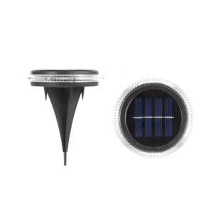 SAULĖS ENERGIJA ĮKRAUNAMI DISKINIAI ŠVIESTUVAI, SKIRTI SMEIGTI Į GRUNTĄ ARBA TVIRTINTI PRIE SIENOS, RINKINYS 2 VNT. 1057217 - Image 6