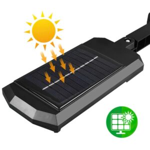 SAULĖS ENERGIJOS GATVĖS ŠVIESTUVAS 43LED + NUOTOLINIO VALDYMO PULTAS JUDESIO IR PRIEBANDOS JUTIKLIS 1060859 - Image 3