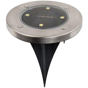 SAULĖS ENERGIJOS LED SMD ŠVIESTUVAS 4 LED, ĮSTATOMAS Į GRUNTĄ, 4 VNT. RINKINYS 1060873 - Image 2