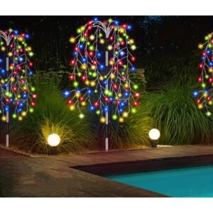 SAULĖS ENERGIJA VEIKIANTIS ŠVIEČIANTIS MEDELIS FEJERVERKAS MULTICOLOR 72CM 120 LED 1067469 - Image 2