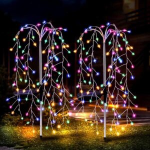 SAULĖS ENERGIJA VEIKIANTIS ŠVIEČIANTIS MEDELIS FEJERVERKAS MULTICOLOR 72CM 120 LED 1067469 - Image 6