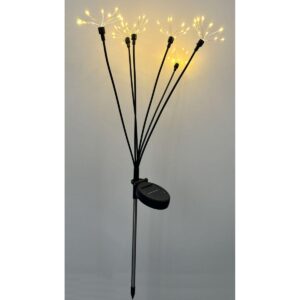 SAULĖS ENERGIJA VEIKIANTIS ŠVIEČIANTIS MEDELIS KIAULPIENĖ FEJERVERKAS 72CM 60 LED 1067506 - Image 4