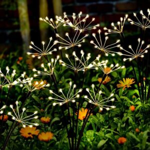 SAULĖS ENERGIJA VEIKIANTIS ŠVIEČIANTIS MEDELIS KIAULPIENĖ FEJERVERKAS 72CM 60 LED 1067506 - Image 6