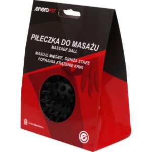 MASAŽO KAMUOLIUKAS 7CM JUODAS HARD ENERO FIT 1048260