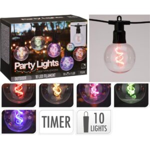 SODINĖ GIRLIANDA PARTY LIGHT 10LED G80 MULTIKOLOR 414272 - Image 9