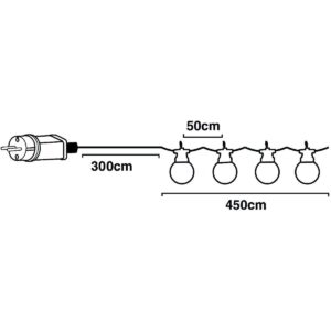 SODO GIRLIANDA PARTY LIGHT 10LED 7,5M 554251 - Image 7