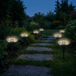 SAULĖS ENERGIJA ĮKRAUNAMAS 8 LED SMD ŠVIESTUVAS ĮSTATOMAS Į ŽEMĘ 1VNT 1077512 - Image 5