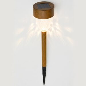 SAULĖS ENERGIJA VEIKIANTIS ŠVIESTUVAS MEDŽIO IMITACIJA 7x39CM 1077475 - Image 3