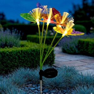 SAULĖS ENERGIJA VEIKIANTIS ŠVIEČIANTIS DEKORAS VĖJYJE PLAZDANTYS DRAGŪNAI 5 LED 76CM MULTIKOLOR 806404 - Image 6