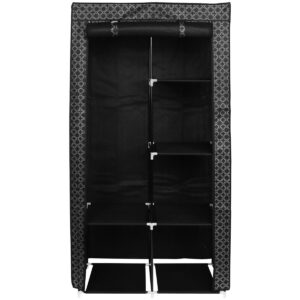 TEKSTILINĖ SPINTA DRABUŽINEI 88x46x170CM ORNAMENTAS 45269 1045269
