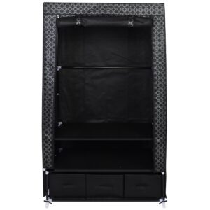 TEKSTILINĖ SPINTA GARDEROBAS 88x50x160CM ORNAMENTAS 45245 1045245