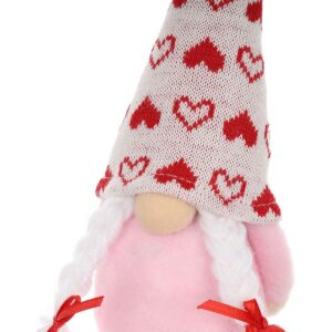 SKRZAT GNOM 20CM VALENTINO DIENOS DEKORACIJA MERGAITĖ ROŽINĖ 1052922 - Image 4