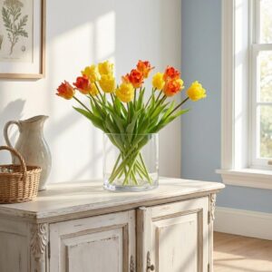 ORANŽINĖ TULPĖ 38CM KAIP GYVA PAVASARINĖ DEKORACIJA 1074924 - Image 6