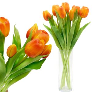 7 ORANŽINIŲ TULIPANŲ PUOKŠTĖ 31CM KAIP GYVI PAVASARIO DEKORACIJA 1074986 - Image 8