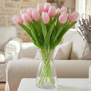 ROŽINĖ TULPĖ 31CM KAIP GYVA PAVASARINĖ DEKORACIJA 1075051 - Image 10