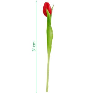 RAUDONA TULPĖ 31CM KAIP GYVA PAVASARINĖ DEKORACIJA 1075068 - Image 9