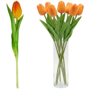 ORANŽINĖ TULPĖ 31CM KAIP GYVA PAVASARINĖ DEKORACIJA 1075075