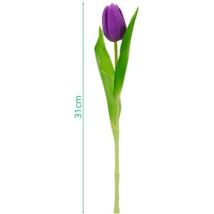 VIOLETINĖ TULPĖ 31CM KAIP GYVA PAVASARINĖ DEKORACIJA 1075082 - Image 9