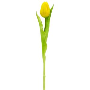 GELTONA TULPĖ 31CM KAIP GYVA PAVASARINĖ DEKORACIJA 1075099 - Image 2
