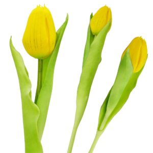 GELTONA TULPĖ 31CM KAIP GYVA PAVASARINĖ DEKORACIJA 1075099 - Image 10