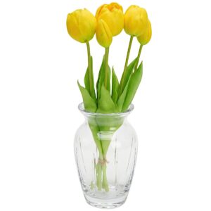 5 PEONIJŲ TULIPANŲ PUOKŠTĖ GELTONA 39CM KAIP GYVI PAVASARIO DEKORACIJA 1075136
