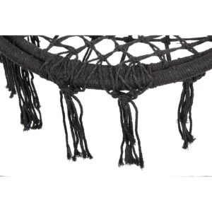 AŽŪRINIS HAMAKAS KABANTIS KRĖSLAS GANDRALIZDIS 80x60CM TAMSIAI PILKAS 1018607 - Image 7