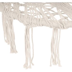 AŽŪRINIS HAMAKAS KABANTIS KRĖSLAS GANDRALIZDIS 80x60CM BALTAS NEW STYL 1045993 - Image 7