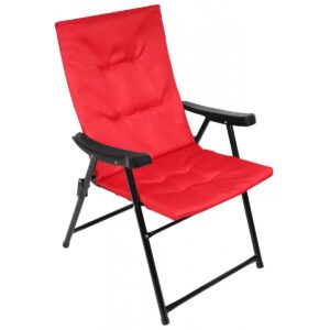 SULANKSTOMA SODO KĖDĖ 59X66X45/90CM SU PAGALVĖLE RAUDONA 1055718