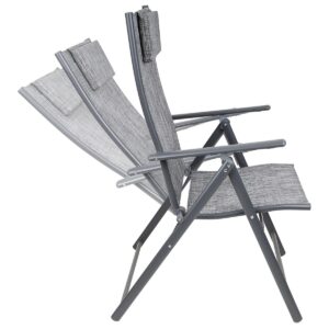 SODO KĖDĖ 57x68x106CM 2xTEXTLINE 7 PADĖČIŲ SU GALVOS ATRAMA RINKINYS 2VNT. 1065021 - Image 8