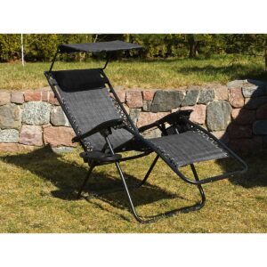 SULANKSTOMAS DAUGIAFUNKCIS SODO GULTAS SU STOGELIU 173X52/65X110CM PILKAS 1020204 - Image 2