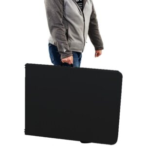 SULANKSTOMAS KATERINGO STALAS LAGAMINO FORMOS 180x70x74CM MAKS. 100KG JUODAS 1075266 - Image 10