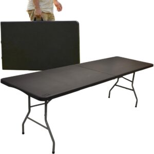SULANKSTOMAS KATERINGO STALAS LAGAMINO FORMOS 240x74x74CM 150KG JUODAS 1075273