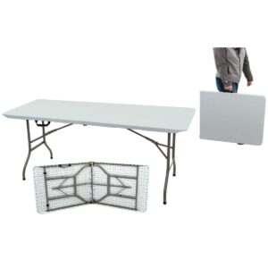SULANKSTOMAS KATERINGO STALAS LAGAMINO FORMOS 180x70CM MAKS. 100KG BALTAS 1039800 - Image 8
