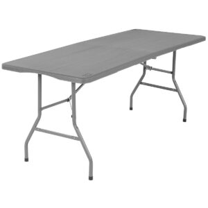 SULANKSTOMAS KATERINGO STALAS LAGAMINO FORMOS 180x70CM MAKS. 100KG PILKAS 1045610