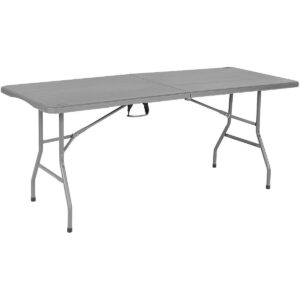 SULANKSTOMAS KATERINGO STALAS LAGAMINO FORMOS 180x70CM MAKS. 100KG PILKAS 1045610 - Image 5