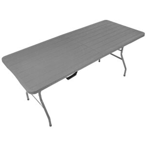SULANKSTOMAS KETERINGO STALAS LAGAMINAS 180x74CM MAKS. 100KG WOODLAND LENTELĖS RAŠTAS TAMSIAI PILKAS 1053752 - Image 5