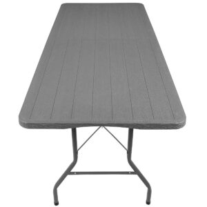 SULANKSTOMAS KETERINGO STALAS LAGAMINAS 180x74CM MAKS. 100KG WOODLAND LENTELĖS RAŠTAS TAMSIAI PILKAS 1053752 - Image 6
