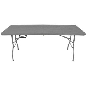 SULANKSTOMAS KETERINGO STALAS LAGAMINAS 180x74CM MAKS. 100KG WOODLAND LENTELĖS RAŠTAS TAMSIAI PILKAS 1053752 - Image 7