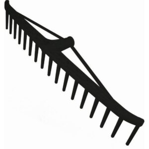 SODO GRĖBLYS ŠIENUI PRO JUODAS RETRO 1075662 - Image 2