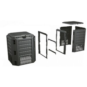 SODININKO KOMPOSTO DĖŽĖ EKOBAT SEGMENTINĖ MODULE COMPOGREEN JUODA 800L 595429 - Image 4